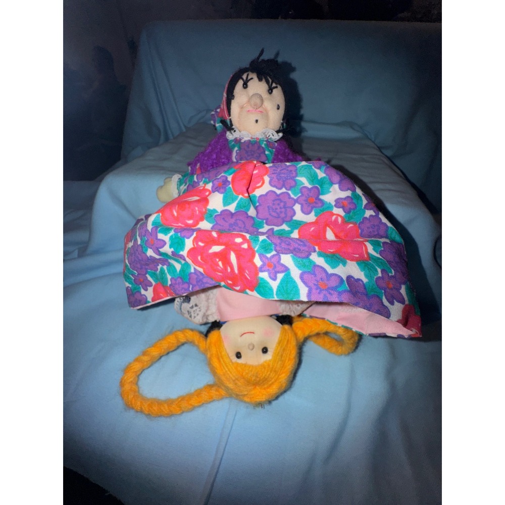 Vintage Sleeping Beauty 3-in-1 Topsy Turvy Flip Doll Princess Prince Fairy - Picture 4 of 12
